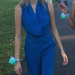 blue bebe jumpsuit
